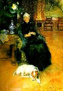 Carl Larsson portratt av fru gothilda furstenberg oil painting artist